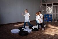 Кочки 4 шт.(черно белый набор) в мешке для хранения (АО47)
