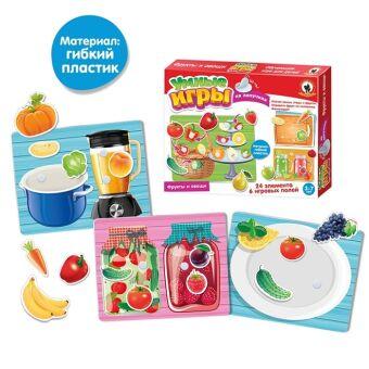 Умные игры на липучках "Фрукты и овощи" 4303 (В03)