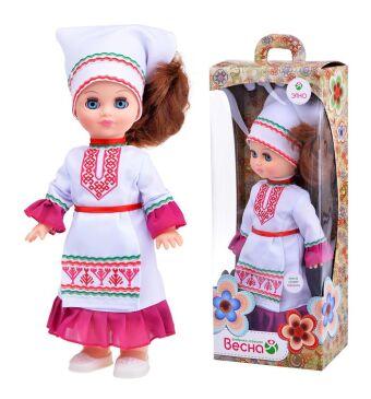 Кукла Весна Элла в марийском костюме, со звуком, 35 см