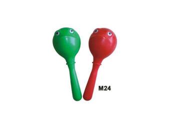 Пластиковые маракасы на ручке с глазами (Ч23)