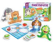 Игра настольная для малышей с объемными фигурками «Пикничок» (В03)